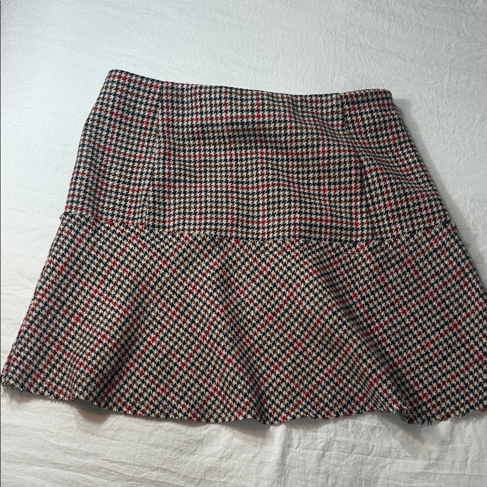 Altar'd State Multicolor Plaid A-Line Skirt